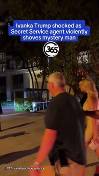 Ivanka Trump and husband Jared Kushner were rattled when a Secret Service agent was filmed pushing a mysterious man who got too close to Ivanka.