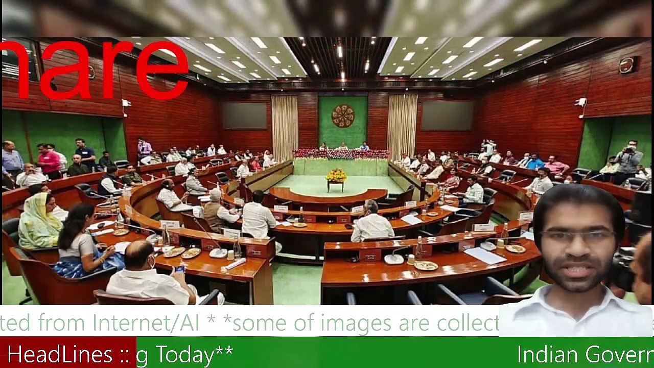 Indian Government Calls All-Party Meeting Today.  MHM NEWS
