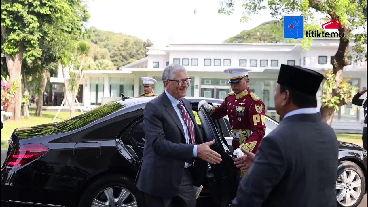 Presiden Prabowo Sambut Kedatangan Bill Gates Di Istana Negara
