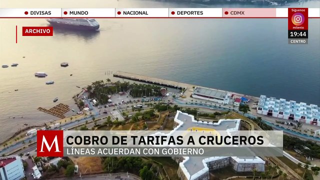 México y líneas de cruceros establecen tarifa de tránsito para 'proteger' el turismo
