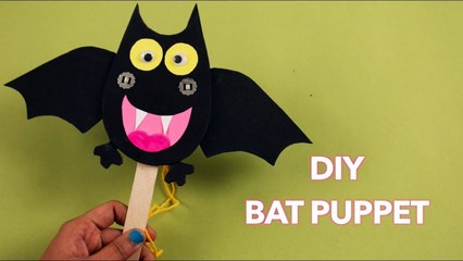 How to Make a DIY Bat Puppet 🦇 | Fun Halloween Craft + More Creative Videos!
