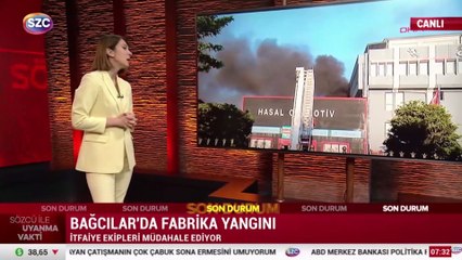 Bağcılar'da fabrika yangını