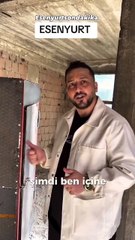 Esenyurt’ta akılalmaz tanıtım! Deprem kabini üreticisi reklam için canını hiçe saydı