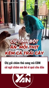 Chị gái chăm sóc thú cưng mà CĐM cứ ngỡ như chăm con