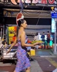 Thailand Bangkok Thermae cafe, nightlife street look around. So many pretty ladies