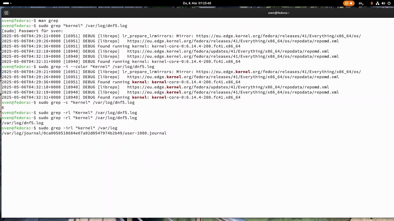 Linux: Grep - Dateien zu finden und zu durchsuchen - deutsches Tutorial #linux