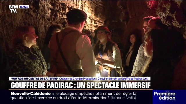 Culture: une pièce de théâtre au cœur du gouffre de Padirac