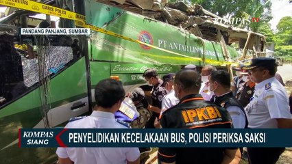 Polisi Kumpulkan Bukti dan Periksa Saksi Kecelakaan Bus ALS