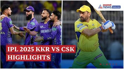 IPL 2025 KKR vs CSK Highlights: Dhoni Unbeaten as CSK Edge Out KKR in Last-Over Thriller