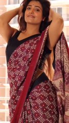 When the Saree Dances with Her – Pure Art!"