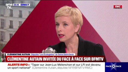 Commerces: "Ce n'est pas possible qu'Auchan paie moins d'impôts proportionnellement que les TPE et PME", affirme Clémentine Autain