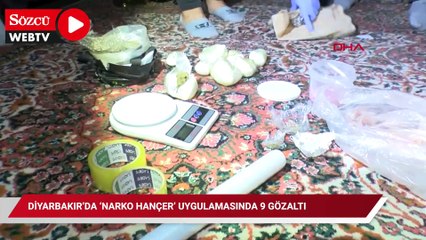 Diyarbakır’da ‘Narko Hançer’ uygulamasında 9 gözaltı