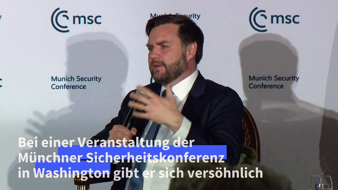 US-Vize JD Vance gibt sich gegenüber Europa versöhnlich