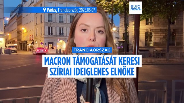 A francia elnök támogatását keresi Szíria ideiglenes elnöke