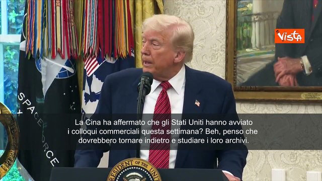 Trump: Non disponibile a ritirare dazi sulla Cina per cercare accordo