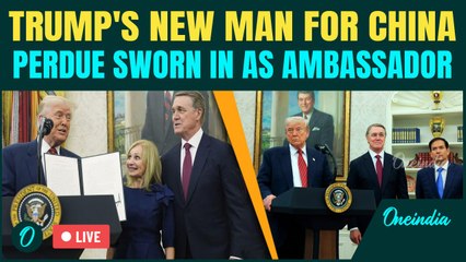 'What Timing' Trump Jokes While Swearing In Perdue As New Ambassador To China Amid Trade War
