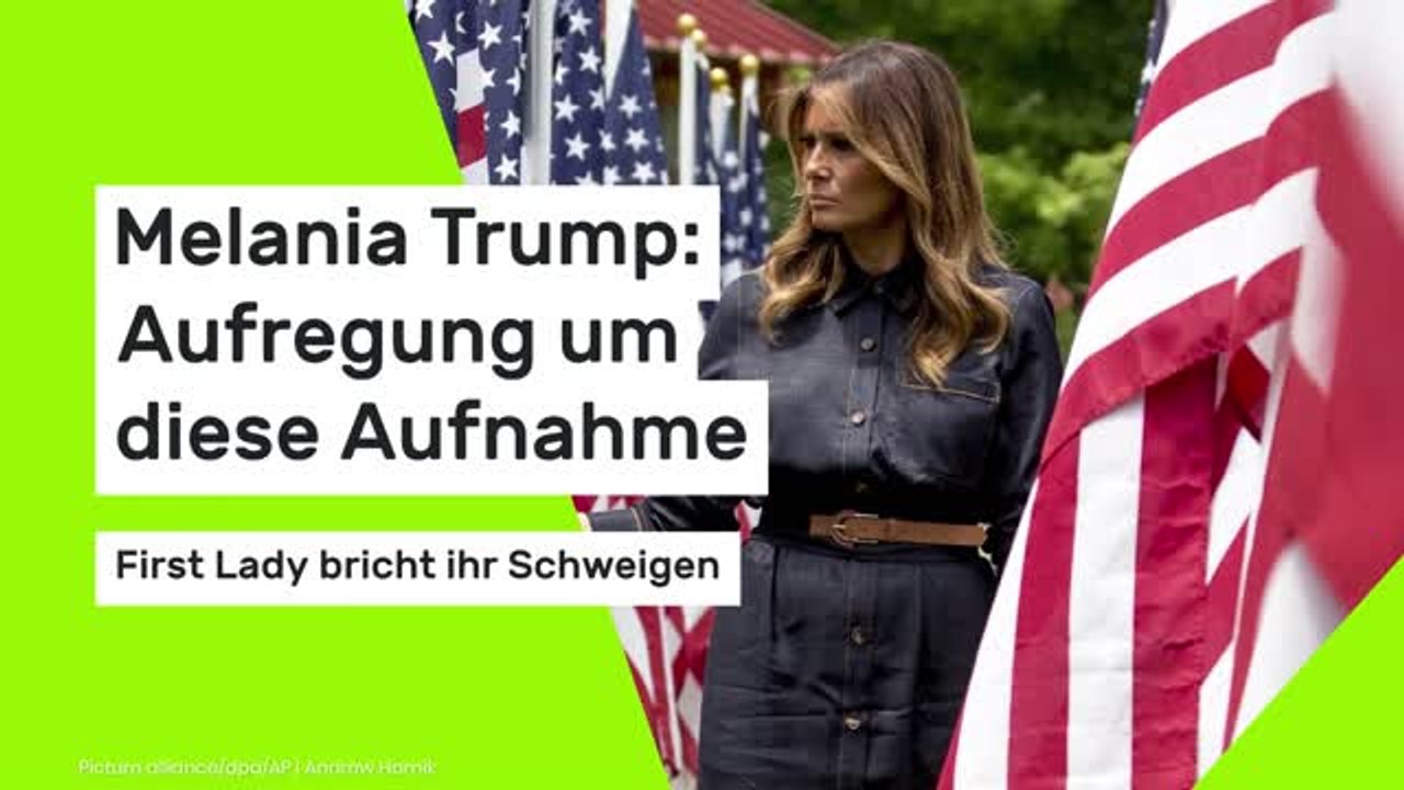 Melania Trump: Aufregung um diese Aufnahme - First Lady bricht ihr Schweigen