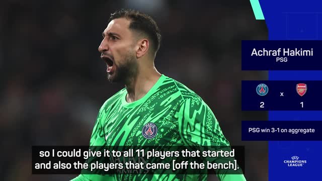 Donnarumma hailed as MVP against Arsenal
