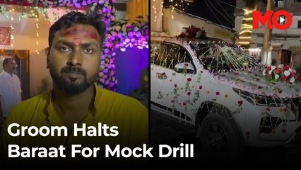 Bihar groom halts his baraat to join security drill before wedding