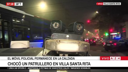 📢 CHOCÓ UN PATRULLERO EN VILLA SANTA RITA