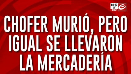 Saquearon camión mientras el chofer yacía muerto en la cabina