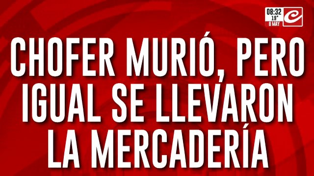 Saquearon camión mientras el chofer yacía muerto en la cabina