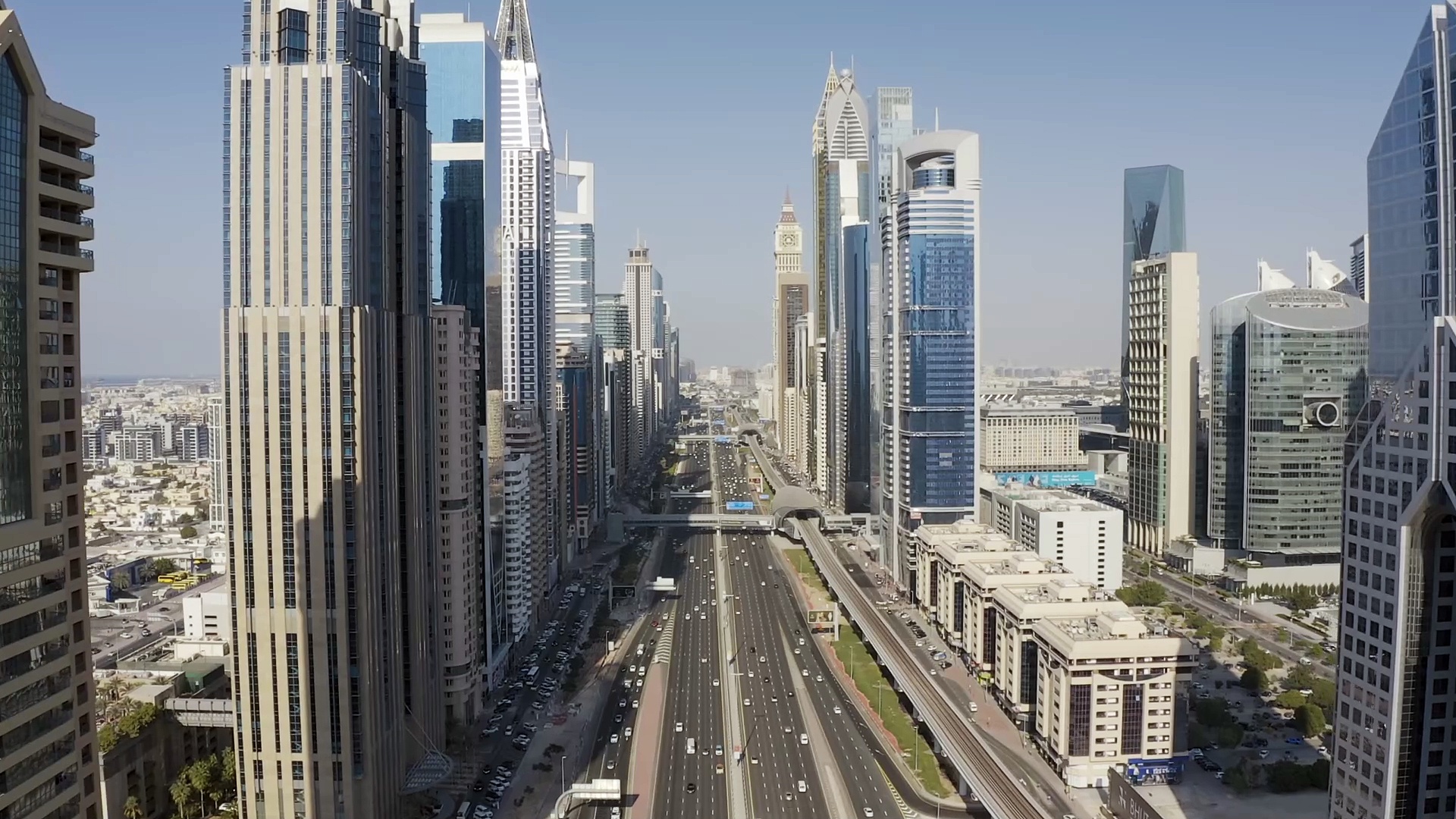 Drone Footage of a Highway