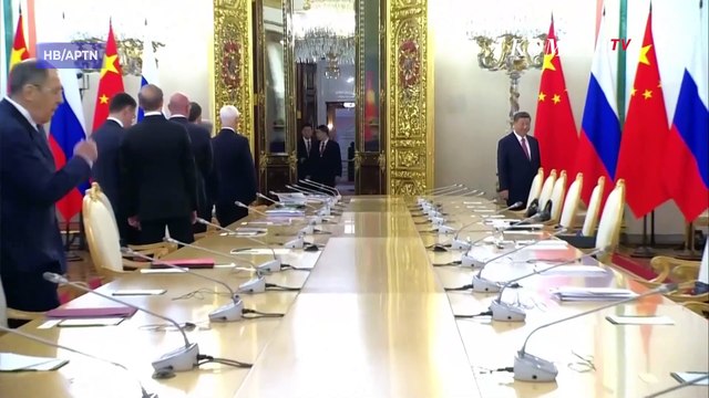 Momen Akrab saat Presiden China Xi Jinping Sambangi Presiden Putin di Kremlin