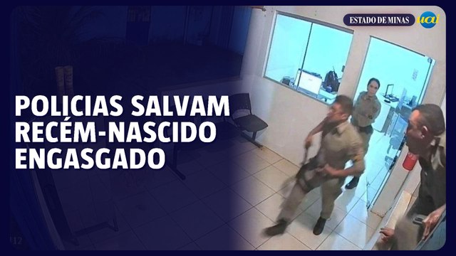 Policiais salvam recém-nascido de 18 dias engasgado no norte de Minas