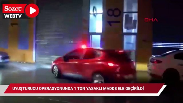 İstanbul'da uyuşturucu operasyonlarında 1 ton uyuşturucu madde ile 8 milyon adet hap ele geçirildi