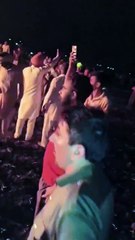 Footage of the burning jet Indian Rafael aircraft