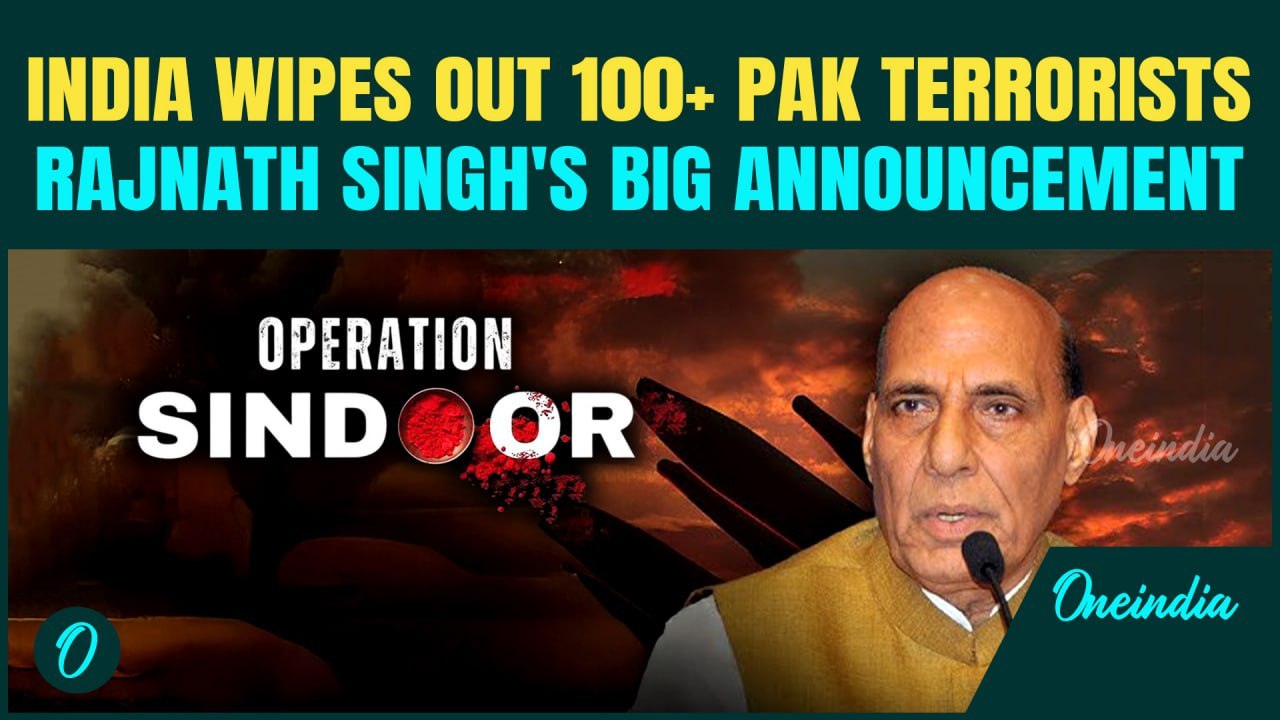 ‘Operation Sindoor Ongoing’: 100+ Pakistani Terrorists Killed; Rajnath Singh Hails the Mission