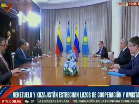 Venezuela y Kazajistán fortalecen lazos de cooperación y amistad entre ambas naciones
