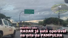 BH radar FAKE. A prefeitura negou, mas correu para por placa