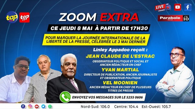 La presse, sa liberté et les défis auxquels elle fait face : le sujet de Zoom Extra ce jeudi 8 mai sur TOP FM.