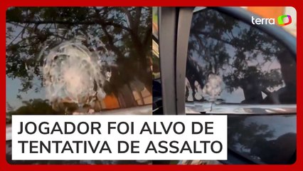 Vídeo mostra como ficou carro de Rossi, goleiro do Flamengo, após ataque a tiros no RJ