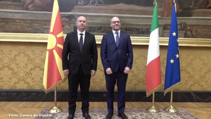 Camera, Fontana riceve presidente Assemblea Macedonia del Nord