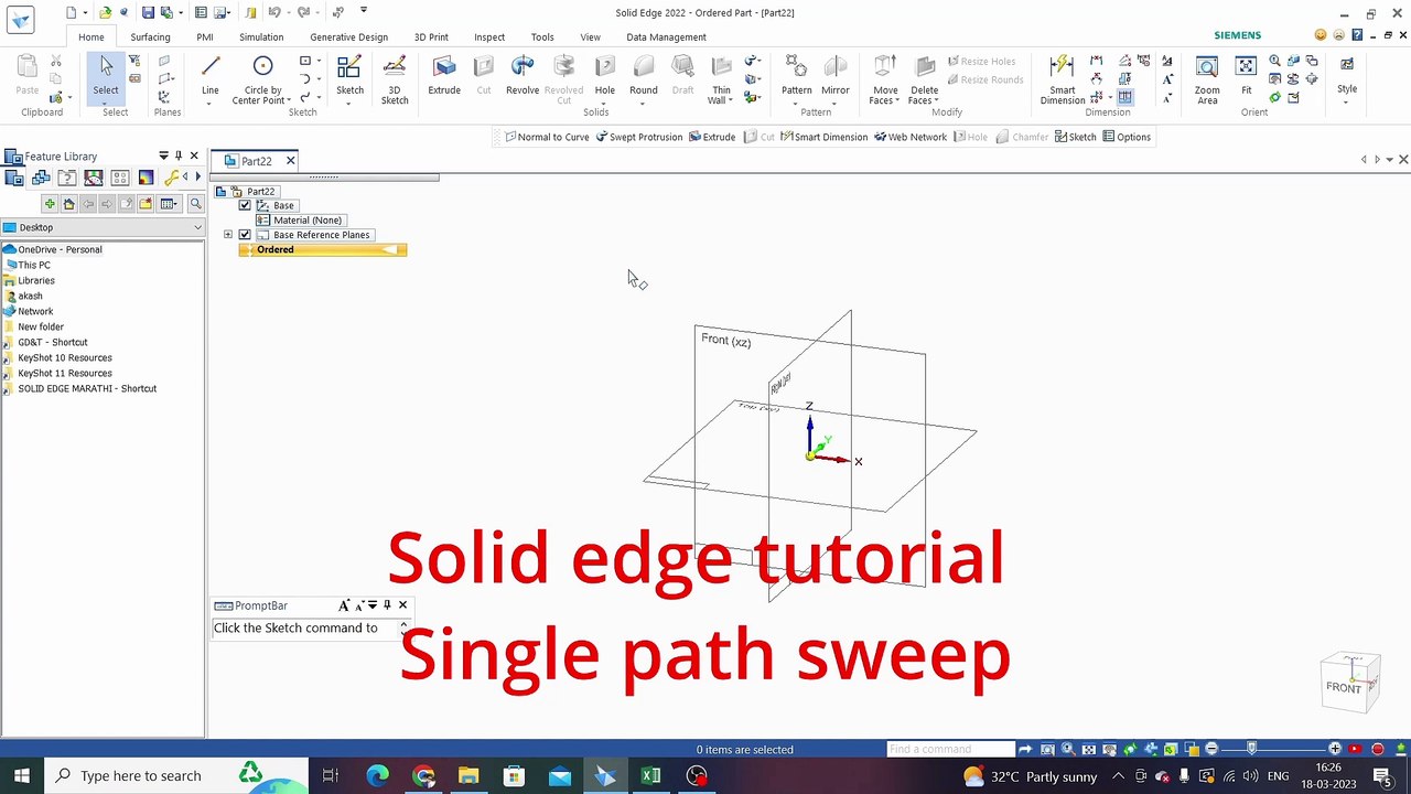 27. solid edge sweep
