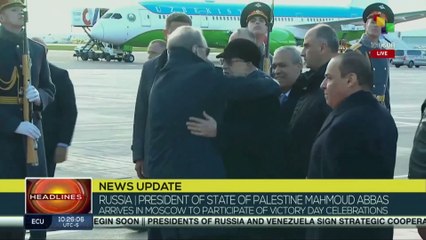 President of State of Palestine arrives in Moscow