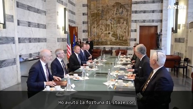 Roma, Tajani riceve il nuovo ambasciatore Usa Fertitta