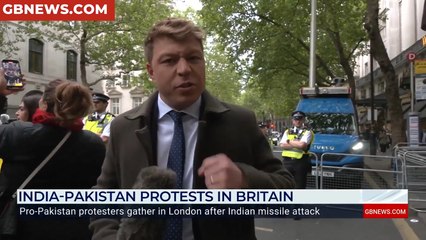 WATCH: Patrick Christys visits pro-Pakistan rally as Britain braces for disorder amid India war fears