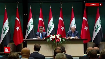 Cumhurbaşkanı Erdoğan ve Irak Başbakanı Sudani'den ortak açıklama