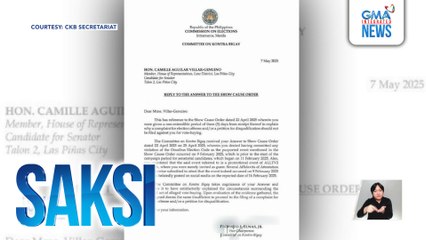 Petition for disqualification vs Rep. Camille VIllar, ibinasura ng Comelec Committee on Kontra Bigay | Saksi