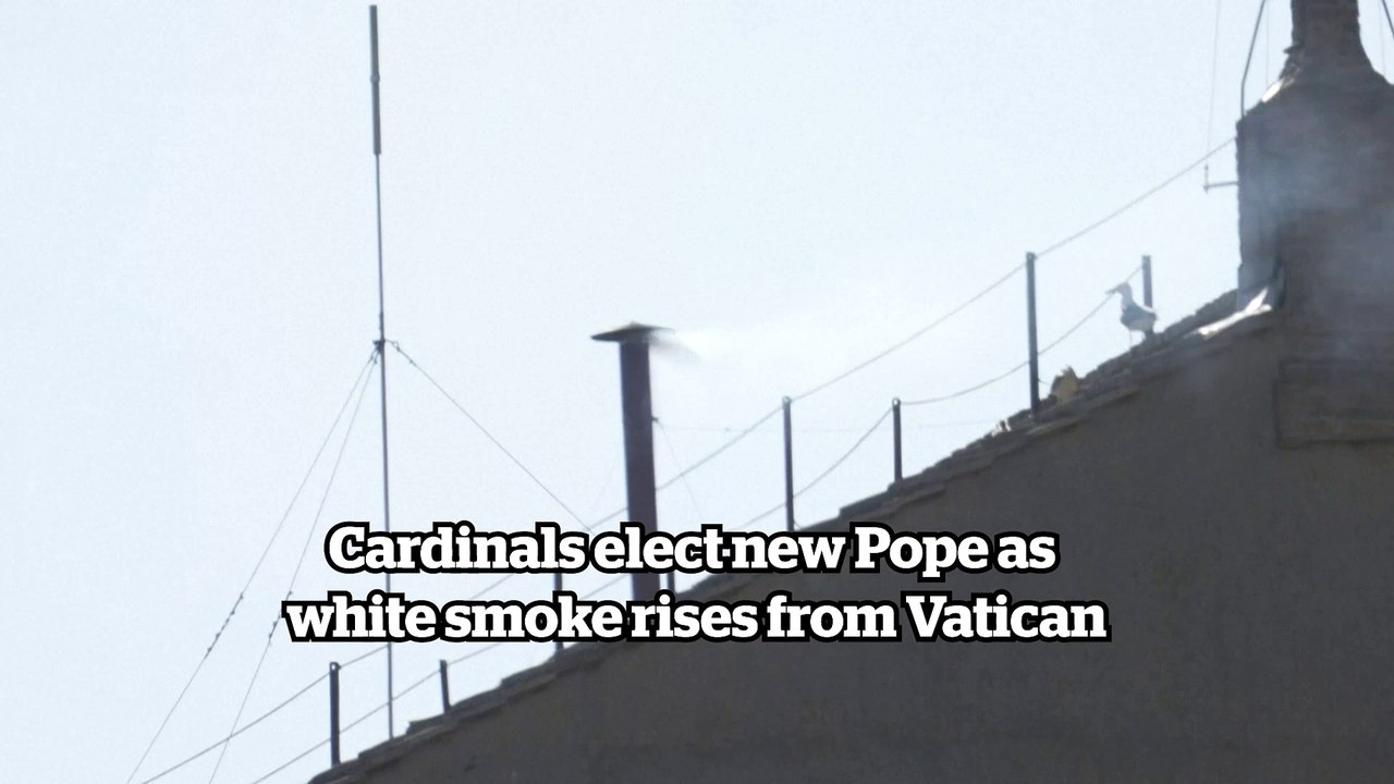 Cardinals elect new Pope as white smoke rises from Vatican