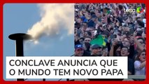 'Habemus papam': fumaça branca sai de chaminé e indica que novo pontífice foi escolhido