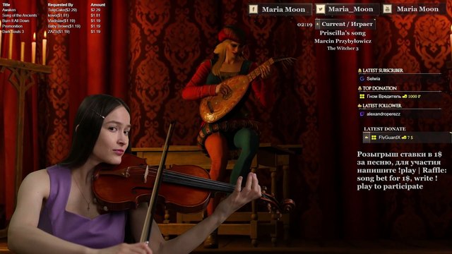 🎻 Priscilla's Song Violin Cover | Marcin Przybyłowicz | Emotional Music from The Witcher 🎶