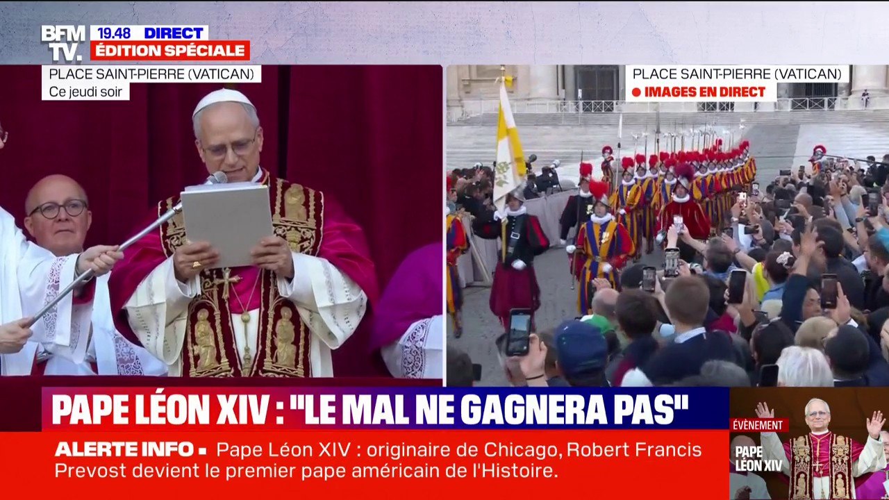 "Quel grand honneur": Donald Trump félicite le nouveau pape Léon XIV, premier souverain pontife américain