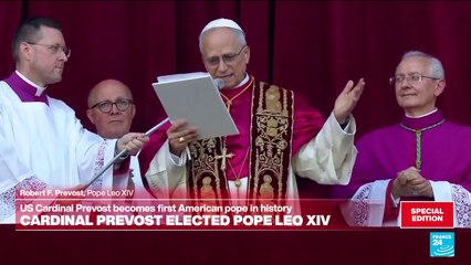 Leo XIV calls for 'building bridges' in first address