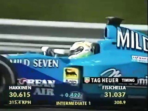 F1 – Giancarlo Fisichella (Benetton Supertec V10) lap in qualifying – Belgium 2000