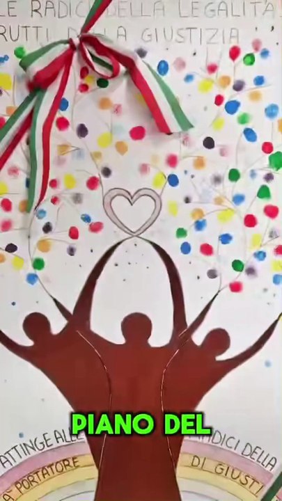 Maresca - I disegni dei ragazzi sulla legalità al primo piano del palazzo del Consiglio (08.05.25)